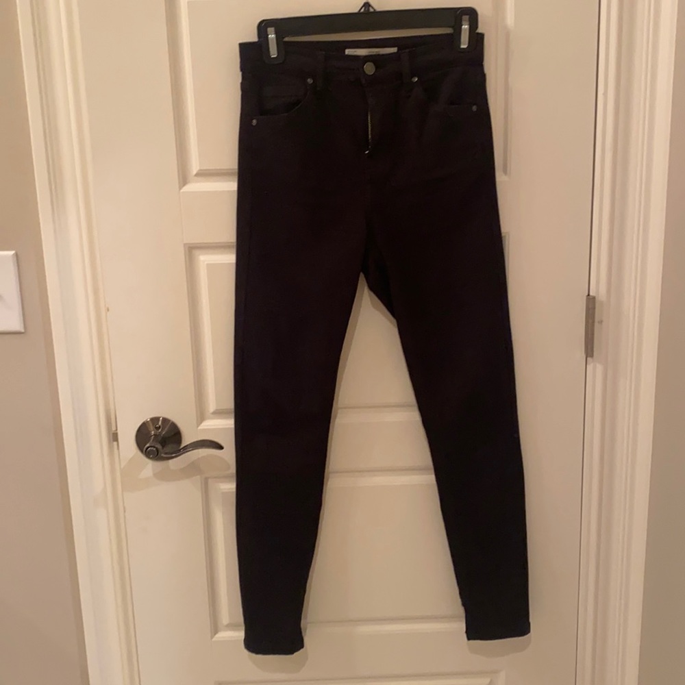 Top Shop Black Skinny Jeans High Rise